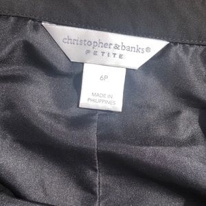 Christopher & Banks Skirts - Pleated Black Petite Midi Skirt Christopher & Banks Skirts - Pleated Black Petite Midi Skirt